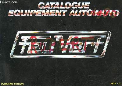 CATALOGUE EQUIPEMENT AUTOMOTO - FEU VERT