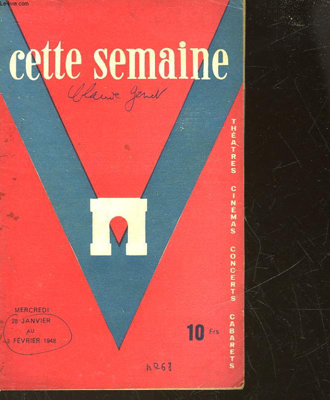 CETTE SEMAINE - N68 - THEATRES CINEMAS CONCERTS CABARETS