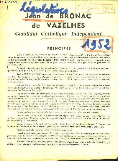 PAPIERS DE VOTES DE DIVERS ELECTIONS