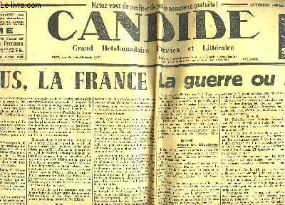 CANDIDE GRAND HEBDOMADAIRE PARISIEN ET LITTERAIRE - 15 ANNEE - N759