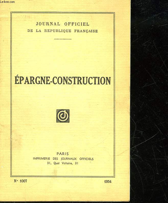 EPARGNE-CONSTRUCTION - N1007
