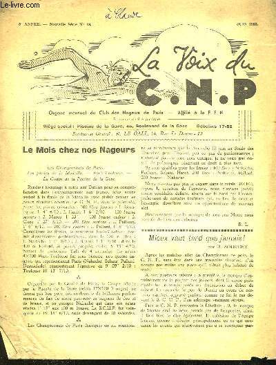 LA VOIX DU C. N. P. - 5 ANNEE - N18 - HORS SERIE