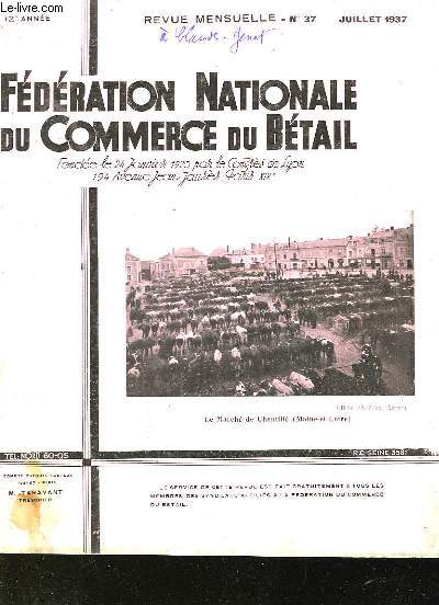 FEDERATION NATIONALE DU COMMERCE DU BETAIL - 12 ANNEE - N34 ET 37