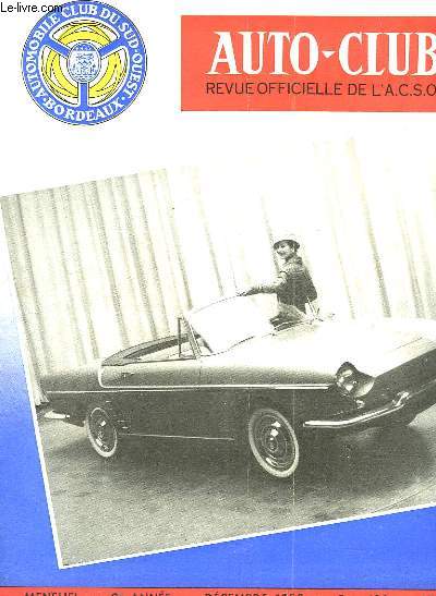AUTO-CLUB - REVUE OFFICIELLE DE L'A.C.S.O. - 2 ANNEE - N14