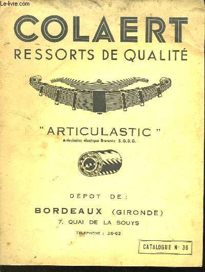 COLAERT RESSORTS DE QUALITE - CATALOGUE N36