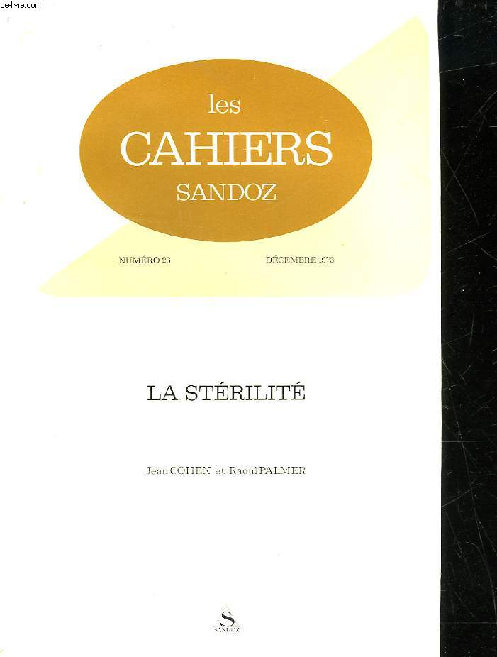 LES CAHIERS SANDOS - N 26 - LA STERELITE