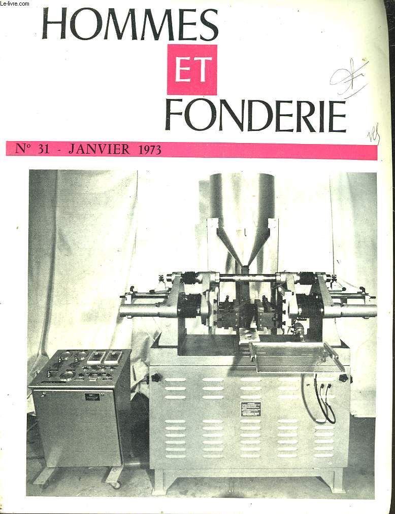 HOMME ET FONDERIE - N 31