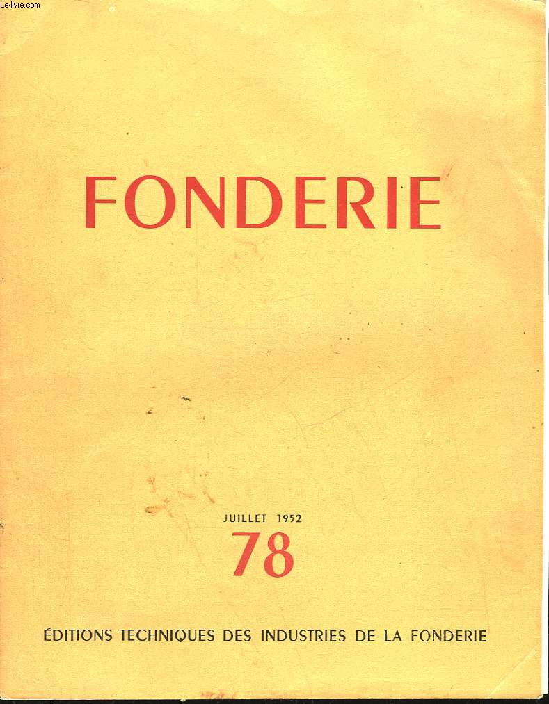 FONDERIE N78 - INCOMPLET