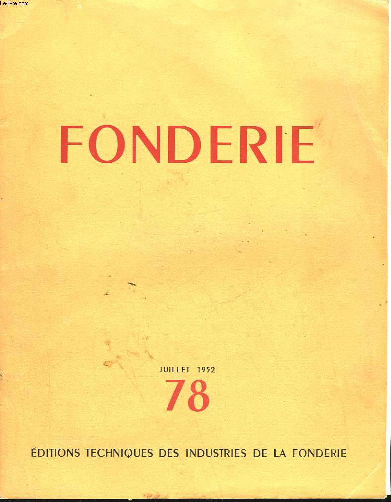 FONDERIE N78 - INCOMPLET