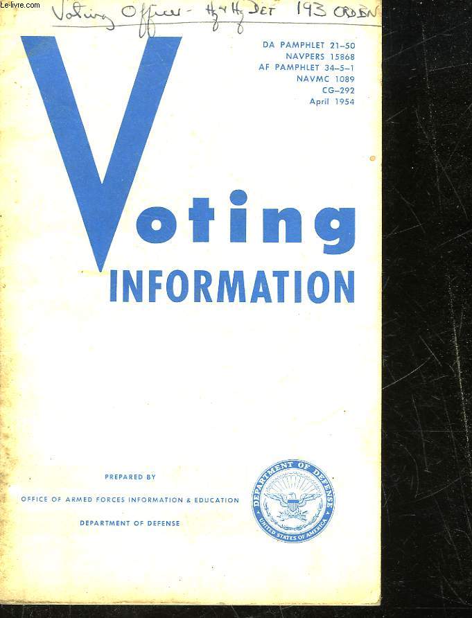 VOTING INFORMATION