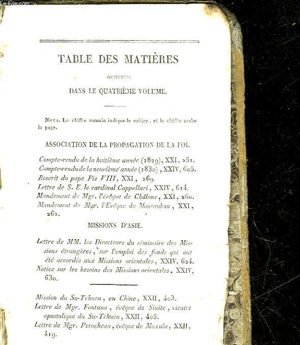 OUVRAGE RELIGON - TOME 4 - INCOMPLET
