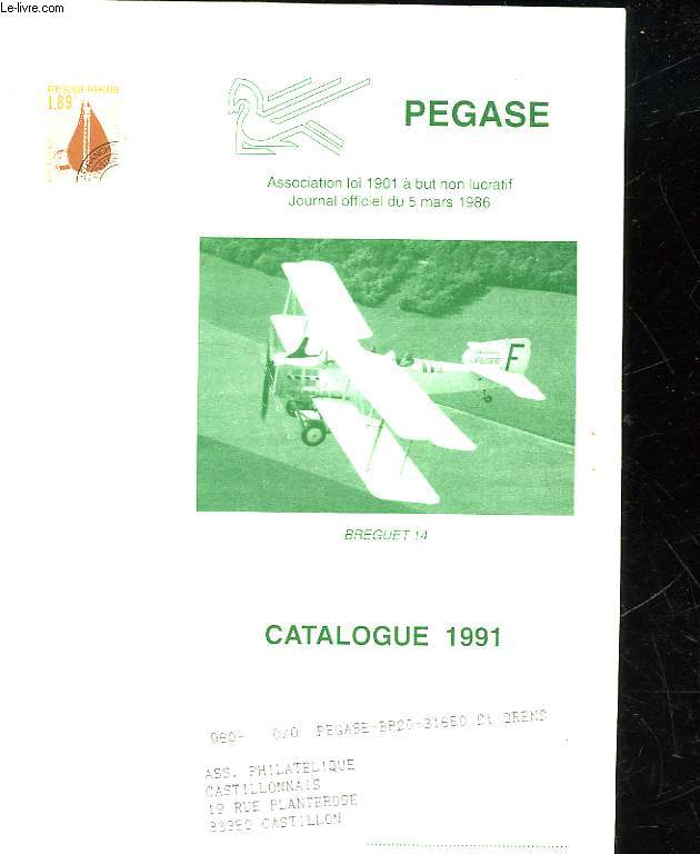 PEGASE - CATALOGUE 1991