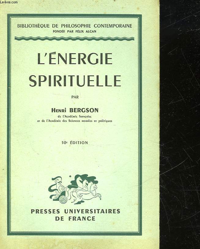 L'ENERGIE SPIRITUELLE ESSAIS ET CONFERENCES