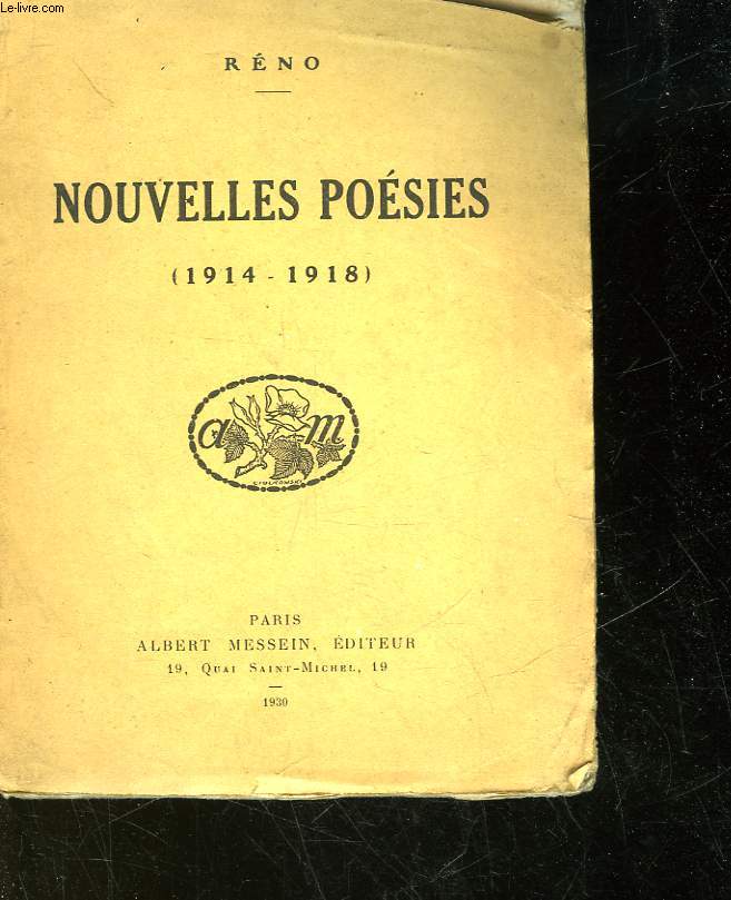 NOUVELLES POESIES - 1914 - 1918