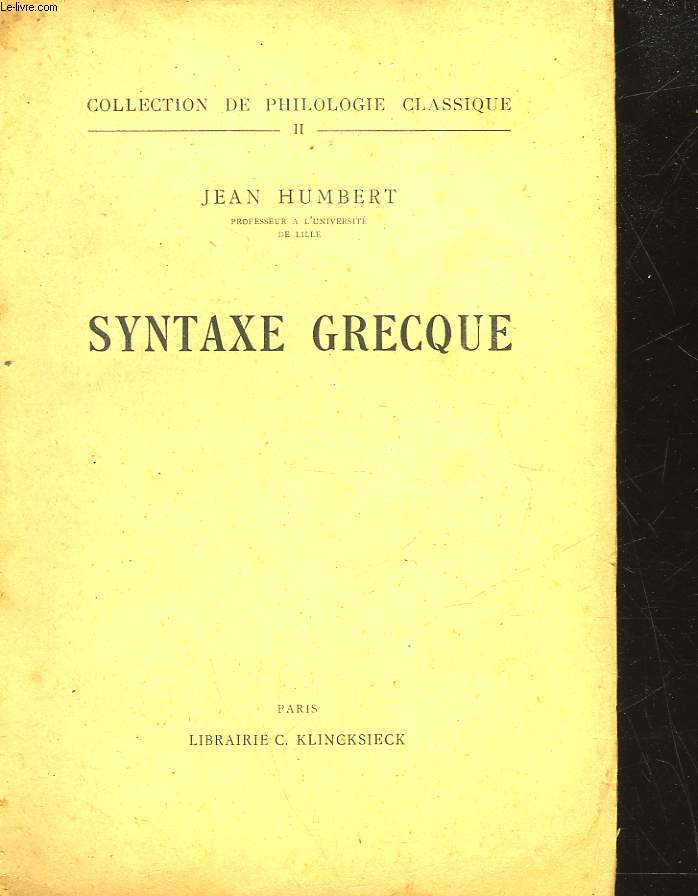 SYNTAXE GESCQUE