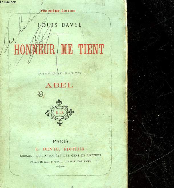 HONNEUR ME TIENT - PREMIERE PARTIE - ABEL