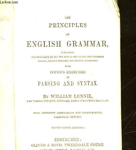 THE PRINCIPLES OF ENGLISH GRAMMAR