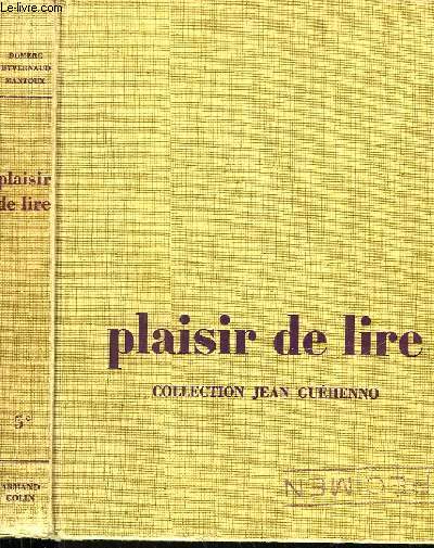 PLAISIR DE LIRE - CLASSE DE 5