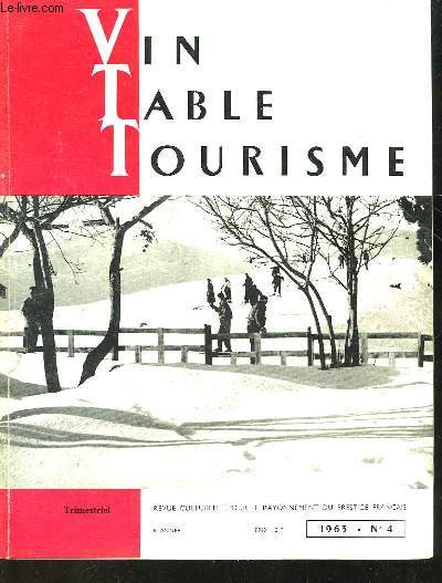 VIN TABLE TOURISME - 6 ANNEE - N4