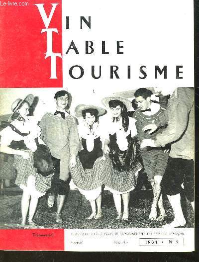 VIN TABLE TOURISME - 7 ANNEE - N3