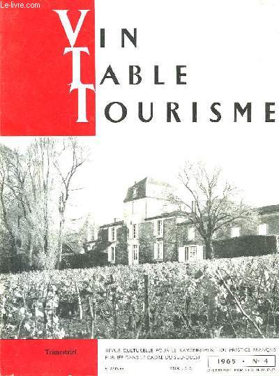 VIN TABLE TOURISME - 8 ANNEE - N4