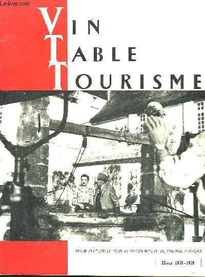 VIN TABLE TOURISME - HIVER 1958 - 59