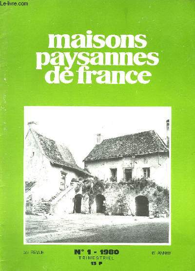 MAISONS PAYSANNES DE FRANCE - RESIDENCES SECONDAIRES - N1