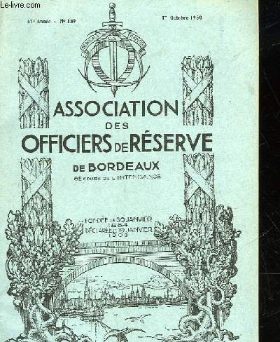 ASSOCIATION DES OFFICIERS DE RESERVE DE BORDEAUX - 66 ANNEE - N159