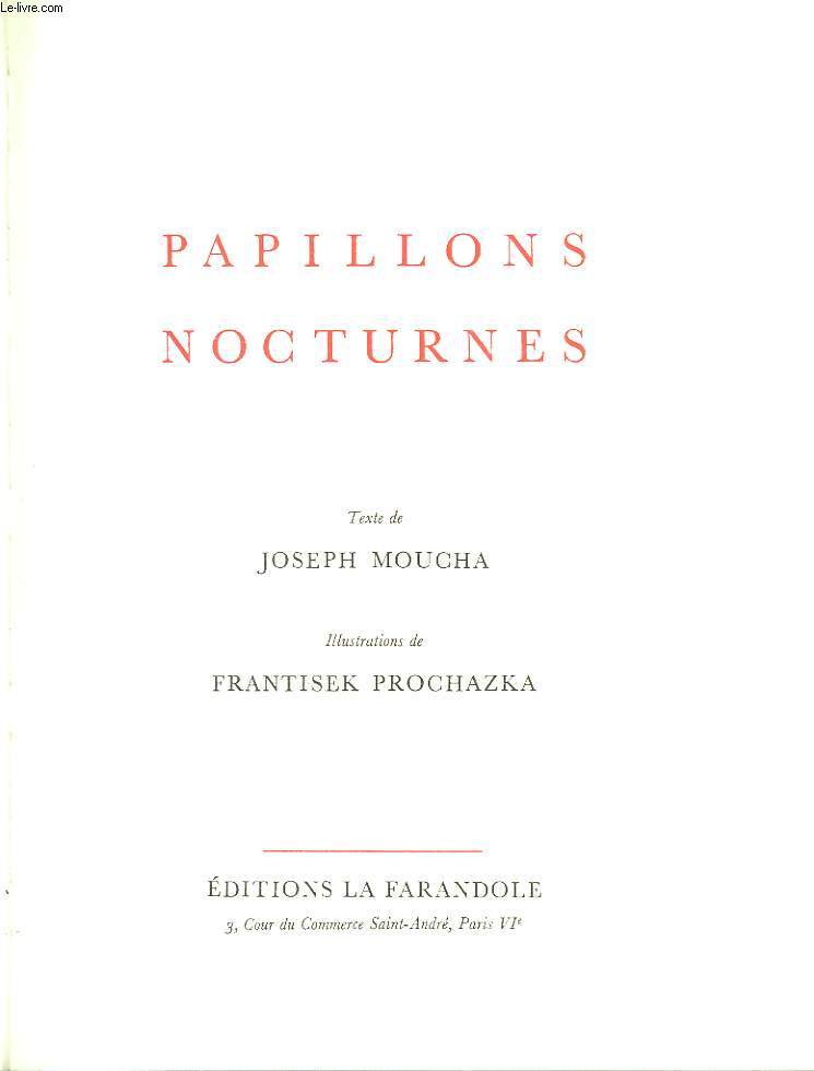 PAPILLONS NOCTURNES
