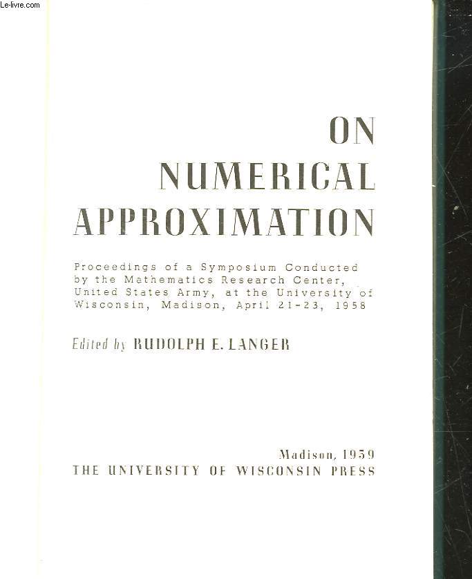 ON NUMERICAL APPROXIMATION