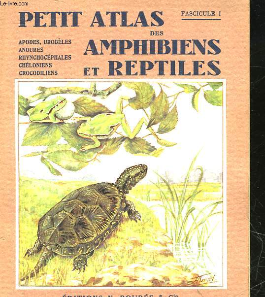 PETIT ATLAS DES AMPHIBIENS ET REPTILES - I - APODES, URODELES, ANOURES RHYNCHOCEPHALES, CHEOLIENS CROCODILIENS