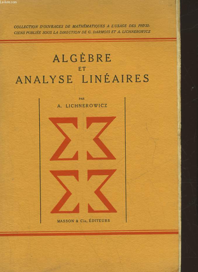 ALGEBRE ET ANALYSE LINEAIRES