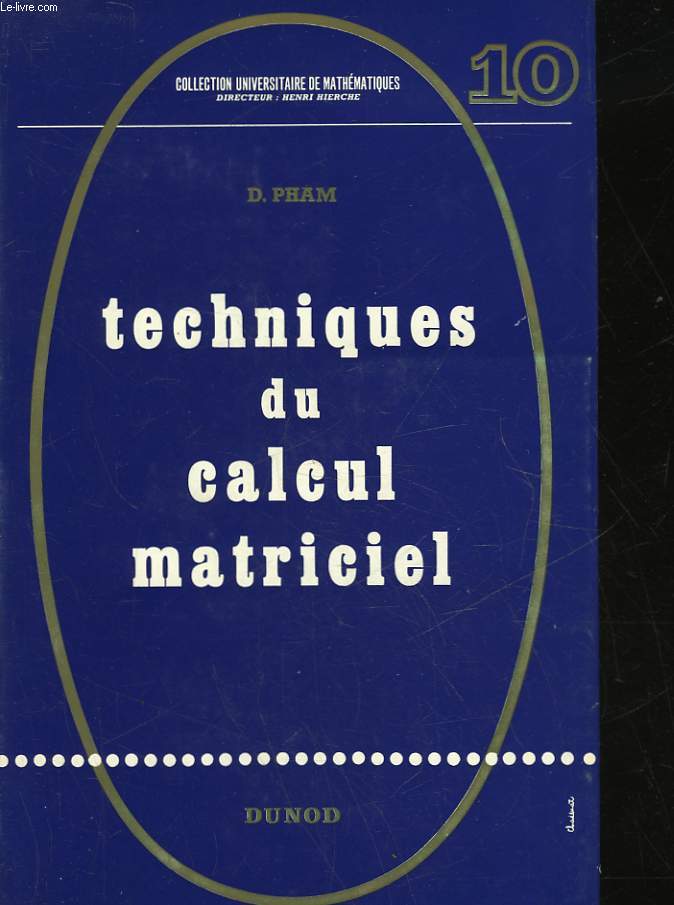 TECHNIQUES DU CALCUL MATRICIEL