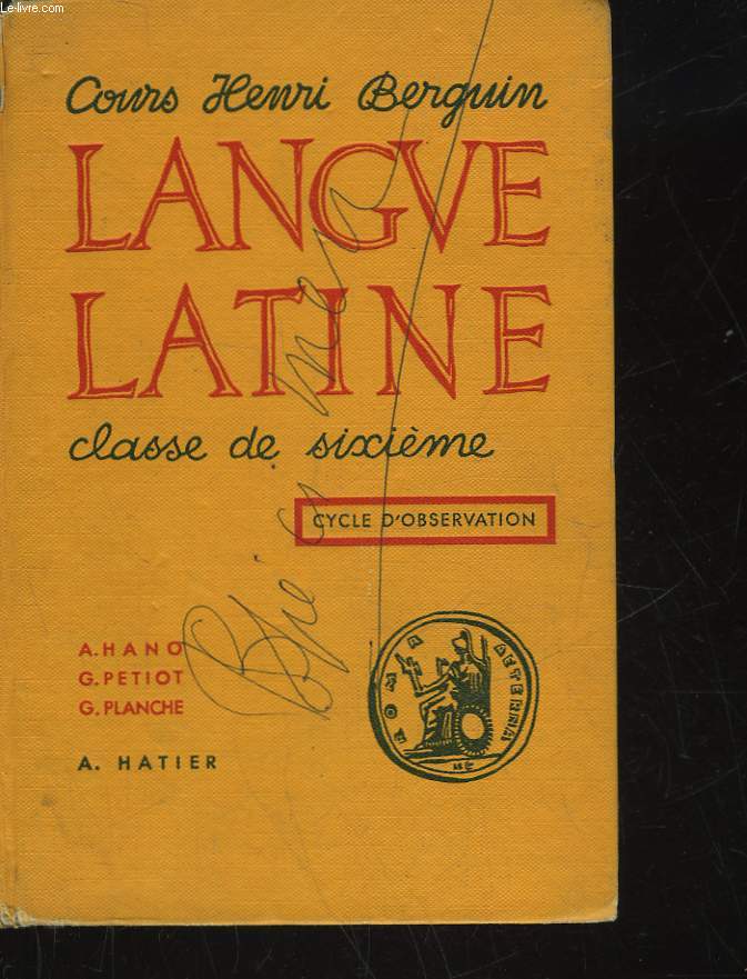 LANGUE LATINE - CLASSE DE 6