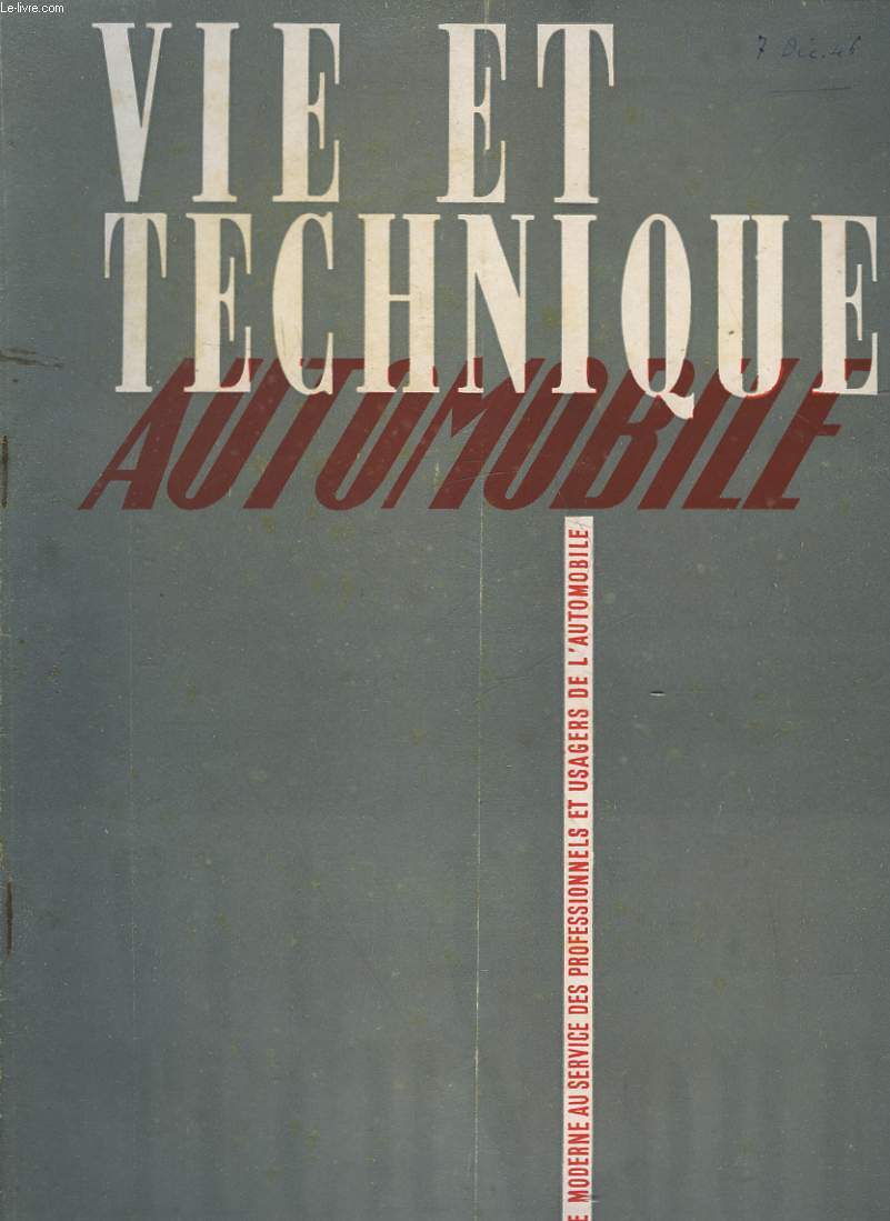 REVUE TECHNIQUE AUTOMOBILE - N7