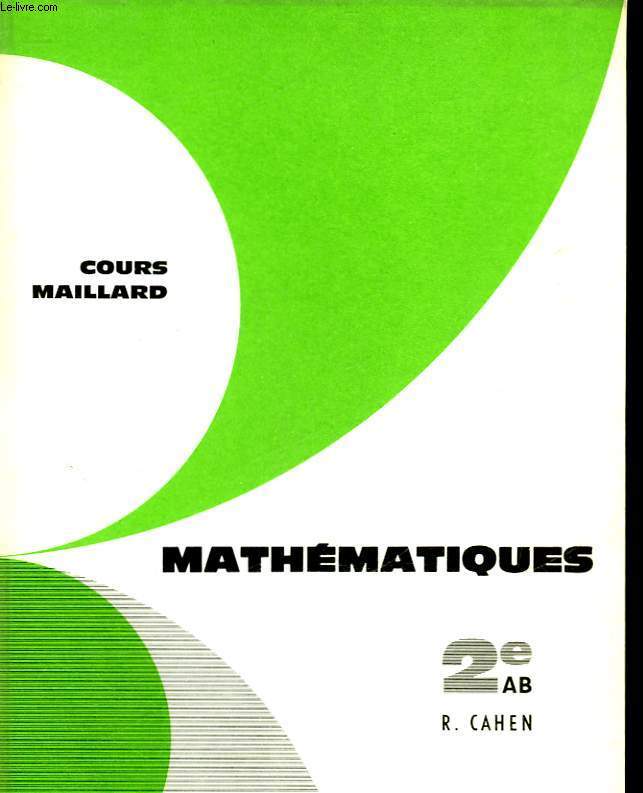 MATHEMATIQUES - 2 AB