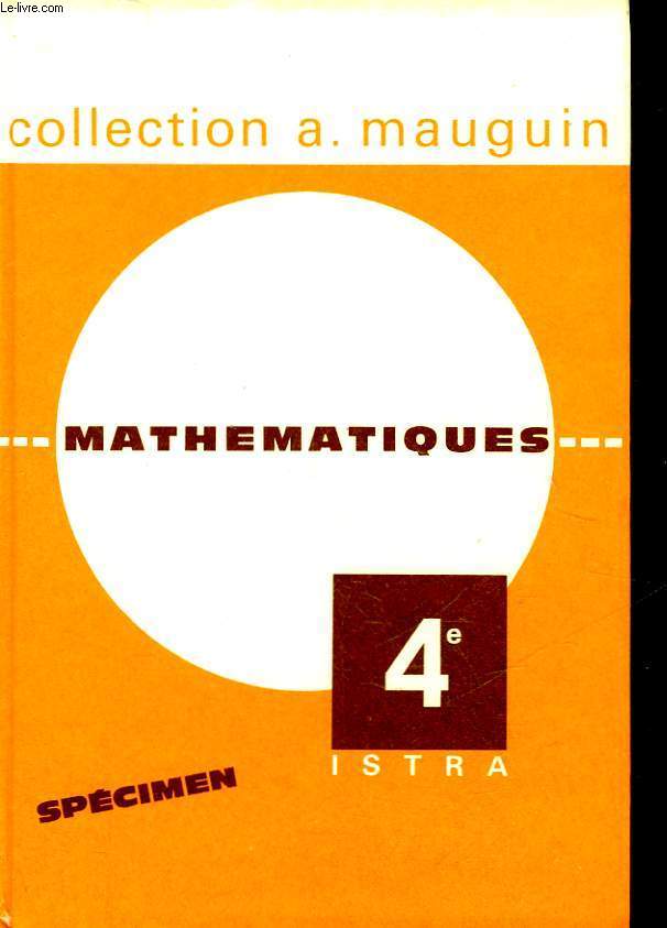 MATHEMATIQUES - CLASSE DE 4