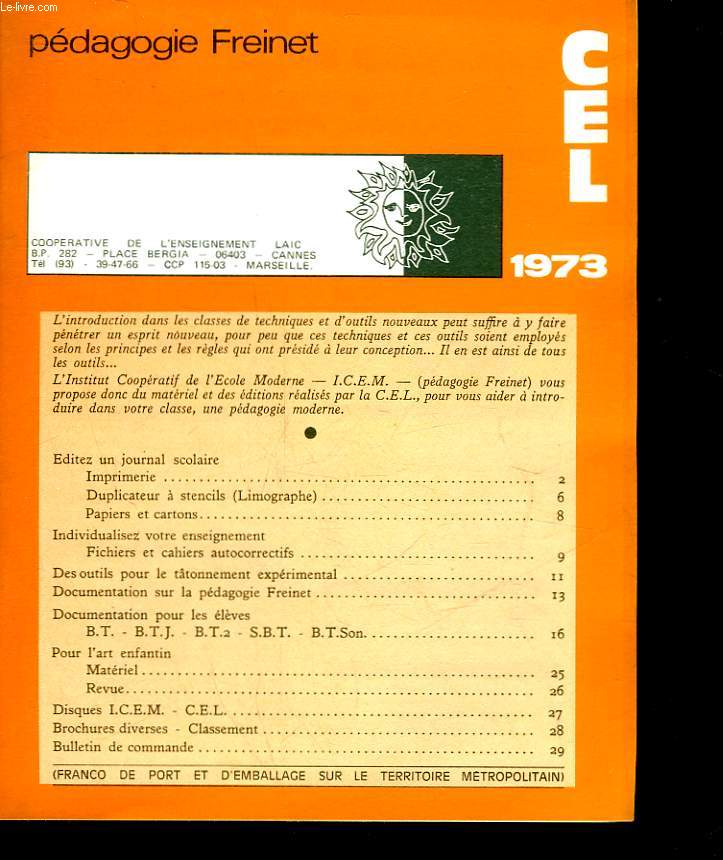 PEDAGOGIE FREINET - CEL
