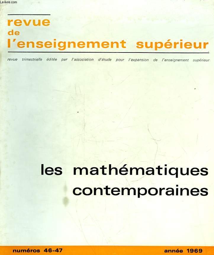 REVUE DE L'ENSEIGNEMENT SUPERIEUR