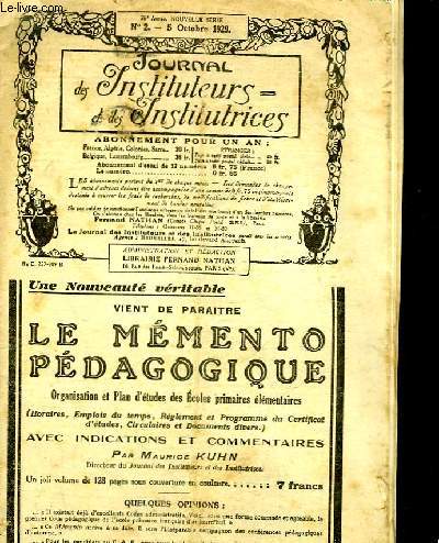 JOURNAL DES INSTITUTEURS ET DES INSTITUTRICES - 76 ANNEE - N2