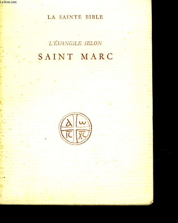 L'EVANGILE SELON SAINT MARC