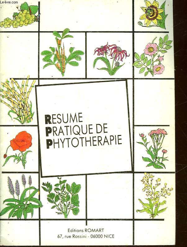 RESUME PRATIQUE DE PHYTOTHERAPIE