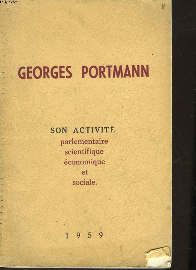 GERGES PORTMANN - SENATEUR DE LA GIRONDE