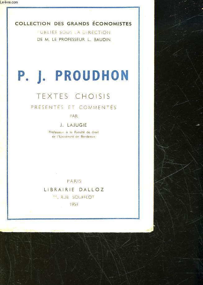 P. J. PROUDHON