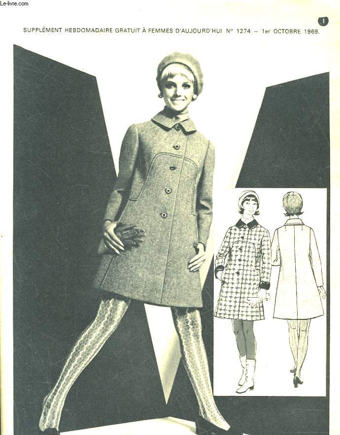 SUPPLEMENT A FEMME D'AUJOURD'HUI N1274 - N59000 - TAILLE 40 - CAT A.
