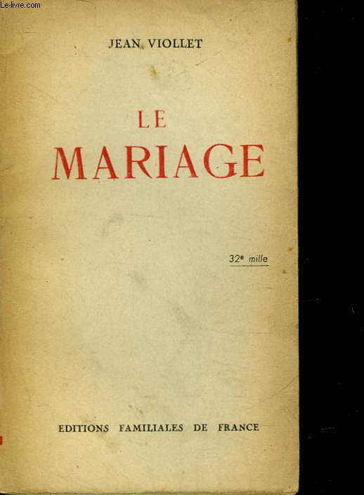 LE MARIAGE