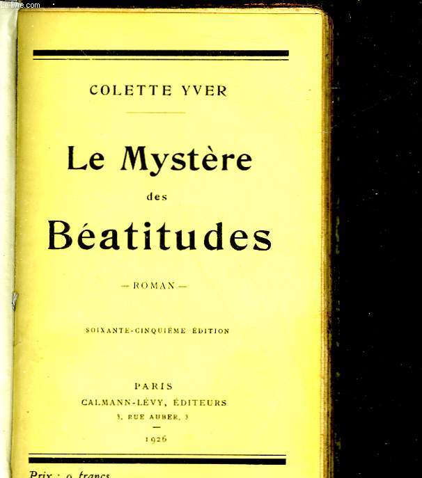 LE MYSTERE DES BEATITUDES