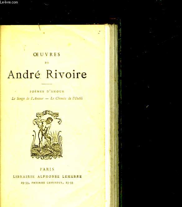 OEUVRES DE ANDRE RIVOIRE