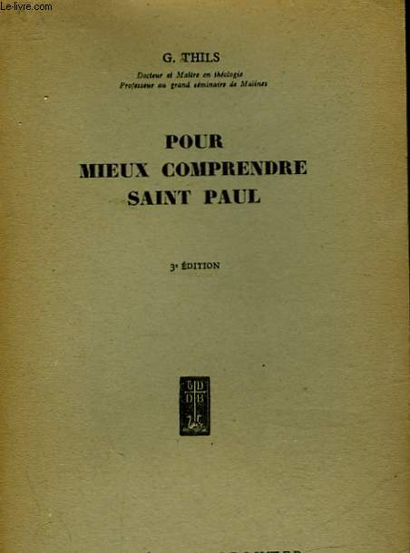 POUR MIEUX COMPRENDRE SAINT PAUL