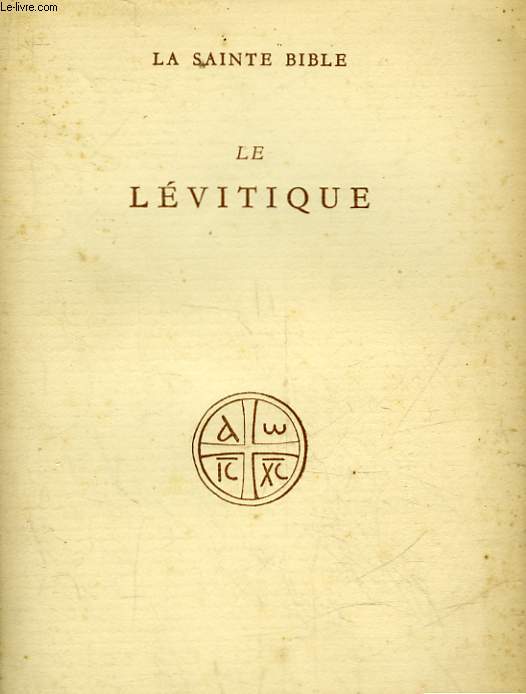 LE LEVITIQUE